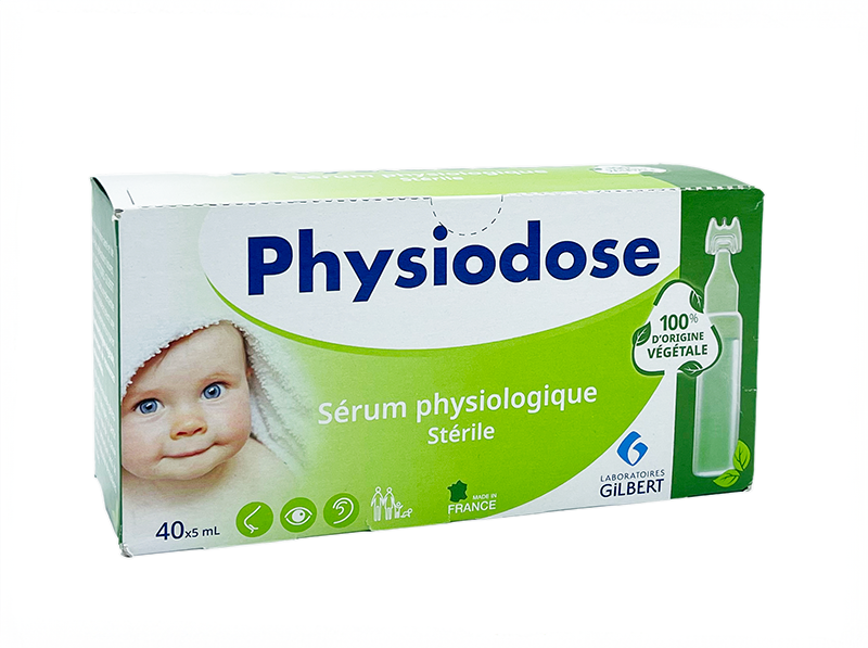 40 doses de 5ml - 100% origine végétale - Physiodose - Serum physiologique stérile - Gilbert (Copie)