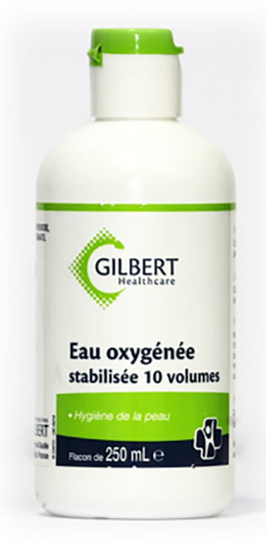 Eau oxygénée - 250ml - stabilisée 10 volumes - Laboratoires Gilbert