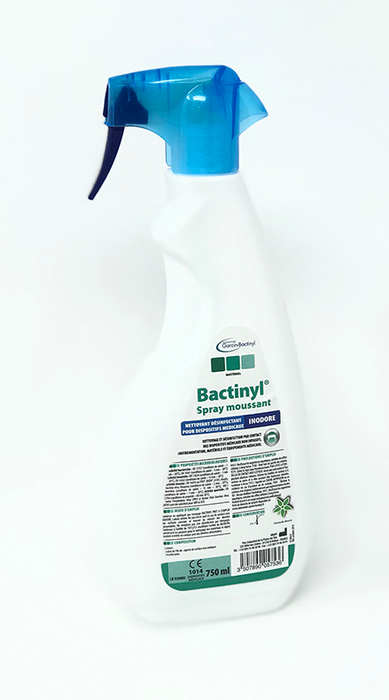 750 ml  - Bactinyl spray moussant inodore - Nettoyage et désinfection - Laboratoires Garcin