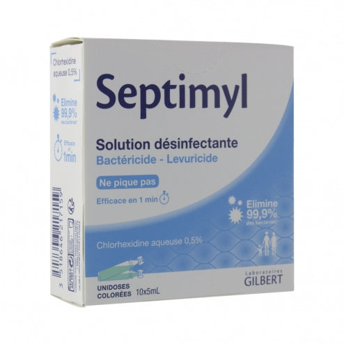 10 unidoses de 5ml - Solution désinfectante Septimyl - Gilbert